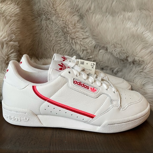 ⛔️SOLD⛔️Adidas CONTINENTAL 80 'WHITE SCARLET FLASH RED' - Picture 2 of 12